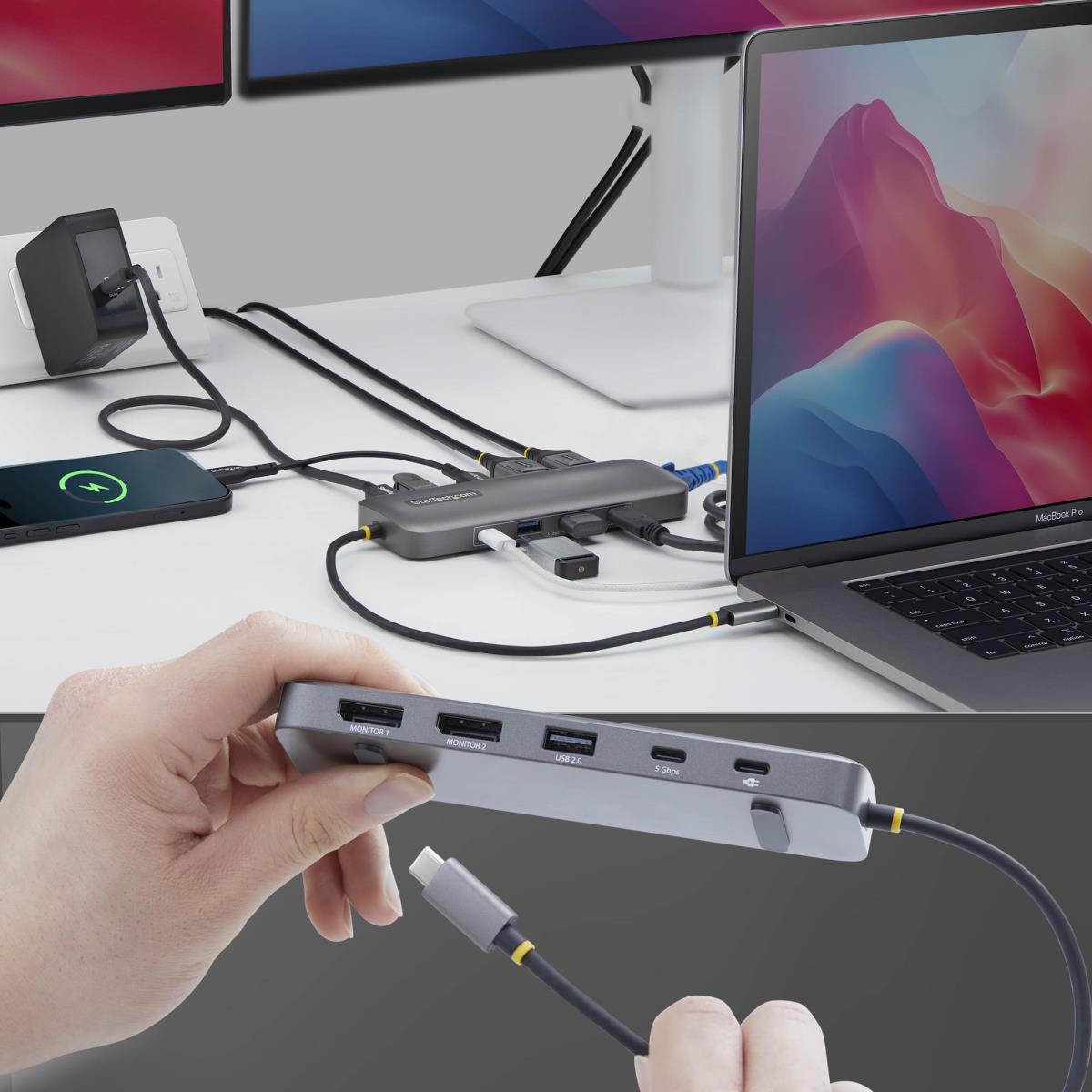 USB-C DUAL-DP MULTIPORT HUB - thumbnail