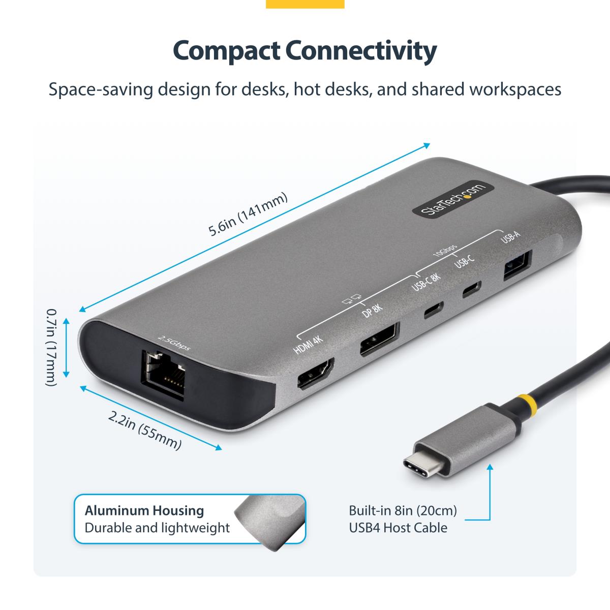 USB4 MULTIPORT HUB 140W PD - thumbnail