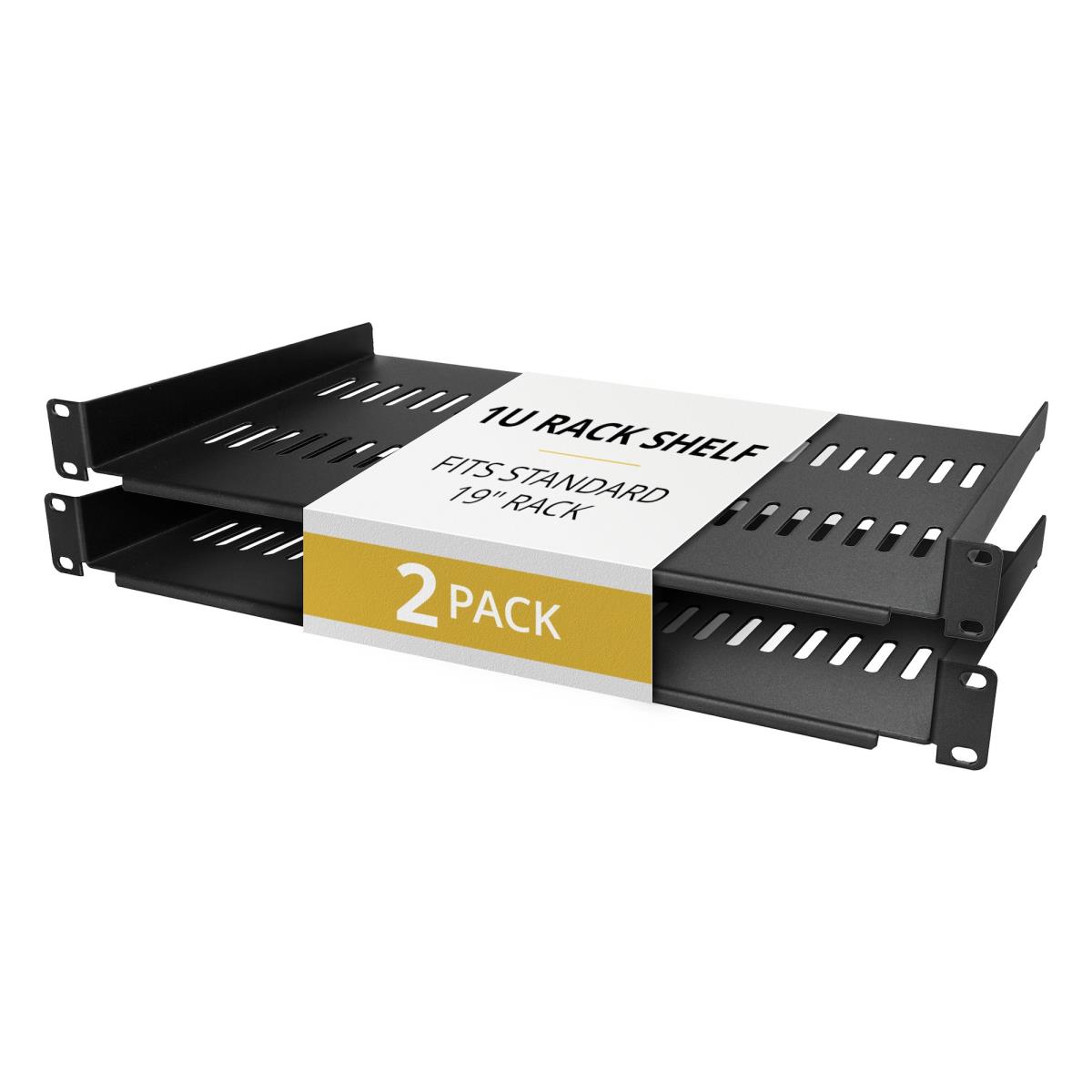 2-PACK 1U SERVER RACK SHELF thumbnail