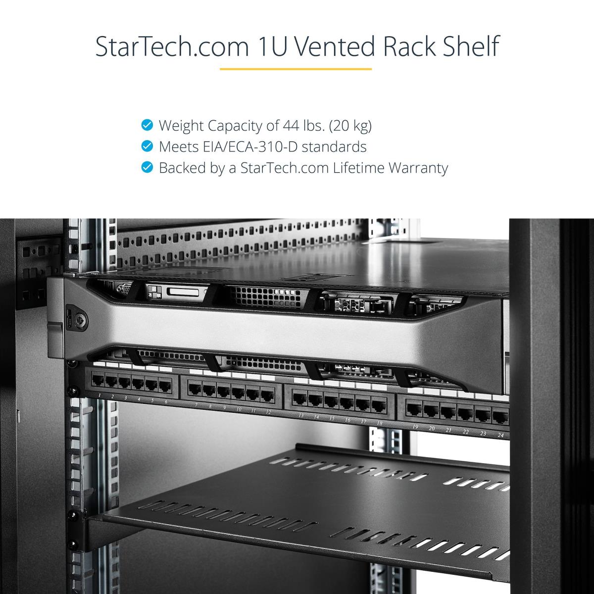 2-PACK 1U SERVER RACK SHELF thumbnail
