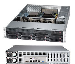 EU Product - Supermicro Superserver 6027R-TDARF Intel-� C602 LGA 2011 (Socket R) Rack (2U) Black thumbnail