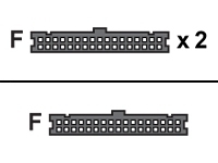 EU Product - Floppy Cable - 3-connector CBL-0022L - Cable - Digital thumbnail