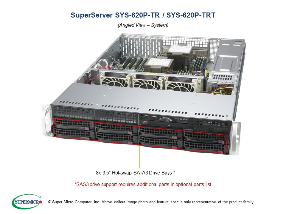 EU Product - SuperServer 620P-TRT - Barebone - Intel Sockel 4189 (Xeon Scalable) thumbnail