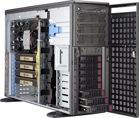 EU Product - - SuperWorkstation 540A-TR - Full-Tower, Intel� C621, SATA, Ethernet/LAN, 2200 W - Xeon Intel PCIe 10GBase-T 2200W thumbnail