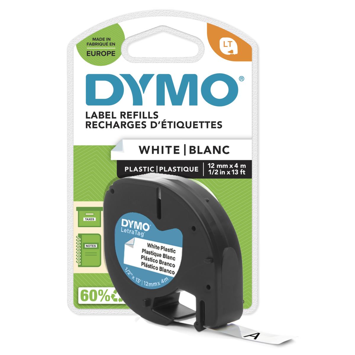 DYMO LETRATAG TAPE 12MM thumbnail
