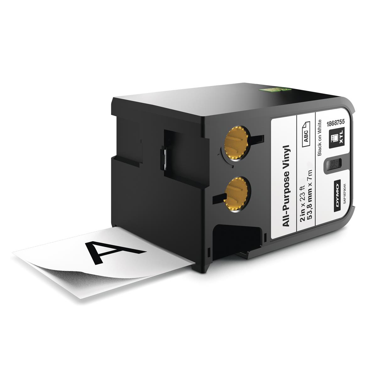 1868755 XTL 54mm x 7m Roll All-Purpose Vinyl Black on White thumbnail