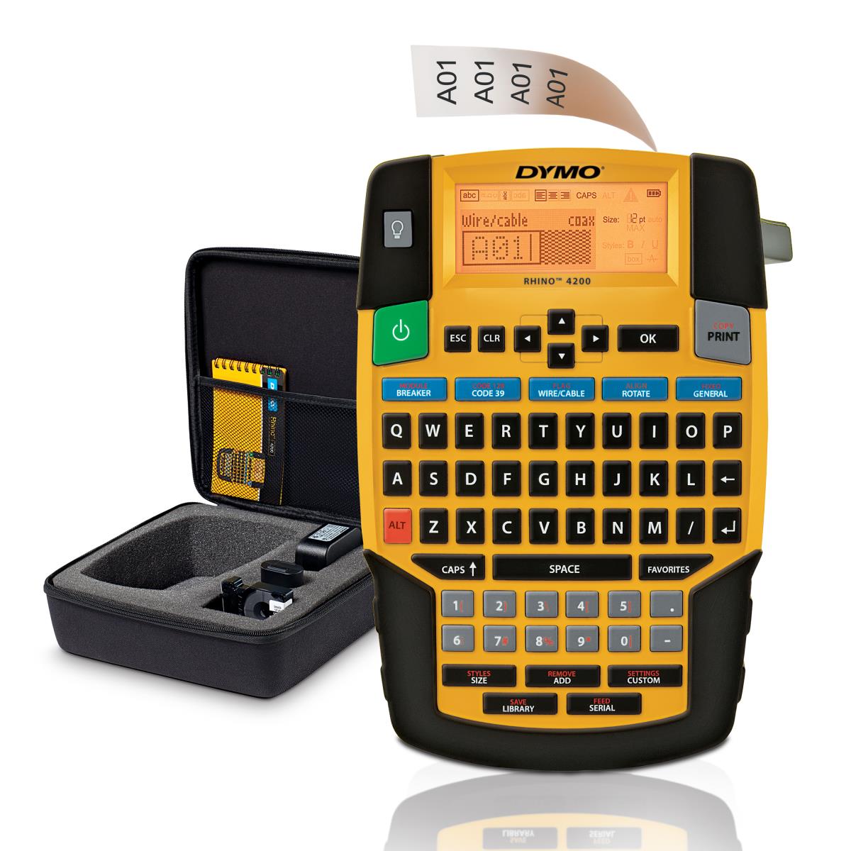 EU Product - Rhino 4200 Kofferset Qwerty - Label Printer - b/w thumbnail