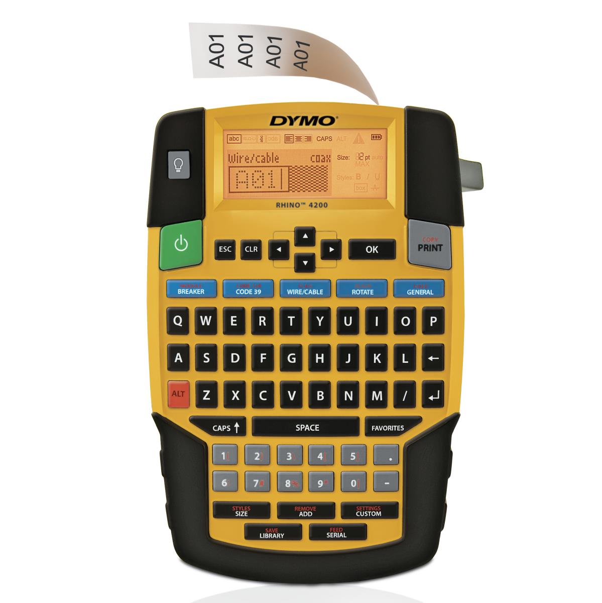 EU Product - Rhino 4200 Kofferset Qwerty - Label Printer - b/w thumbnail