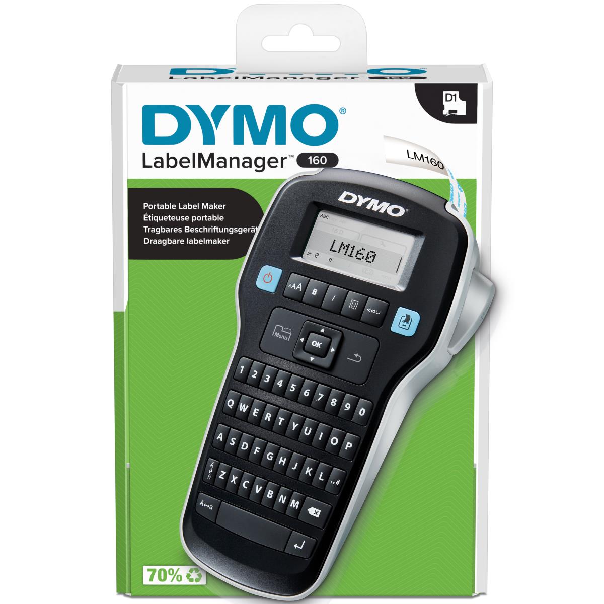 EU Product - LabelManager 160 Qwerty Beschriftungsgert 6 mm 9 12 mm - Label Printer thumbnail