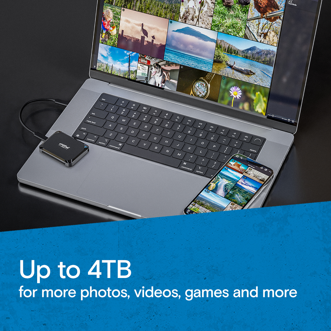 EU Product - X9 - SSD - 1 TB - extern (tragbar) - USB 3.2 Gen 2 (USB-C Steckverbinder... thumbnail