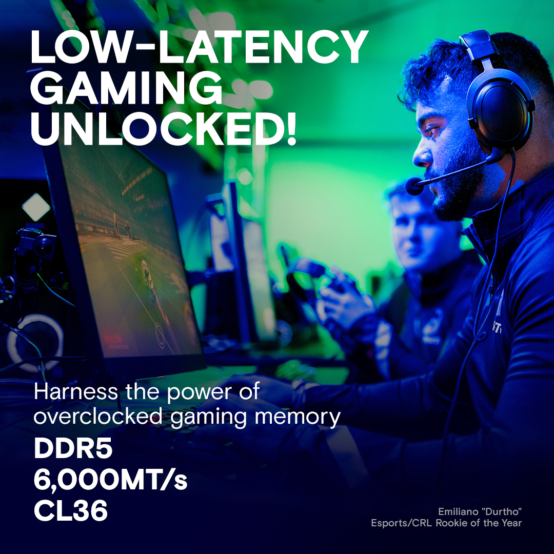 EU Product - DDR5 32GB PC 6000 KIT (2x16GB) Crucial Pro Overclocking thumbnail