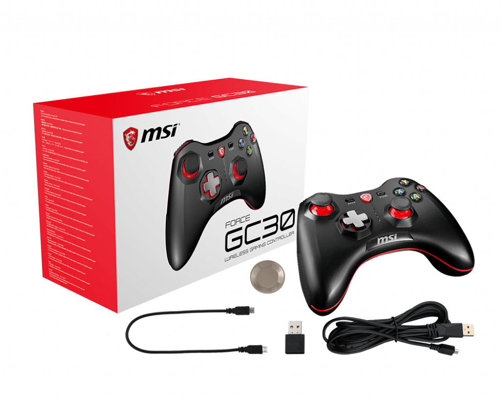 MSI FORCE GC30 Wireless Pro Gaming Controller PC and Android 'PC and Android ready, Upto 8 hours bat thumbnail
