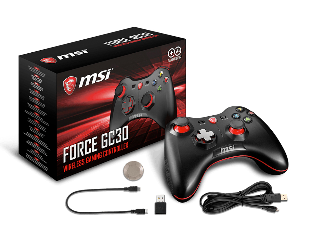 MSI FORCE GC30 Wireless Pro Gaming Controller PC and Android 'PC and Android ready, Upto 8 hours bat thumbnail