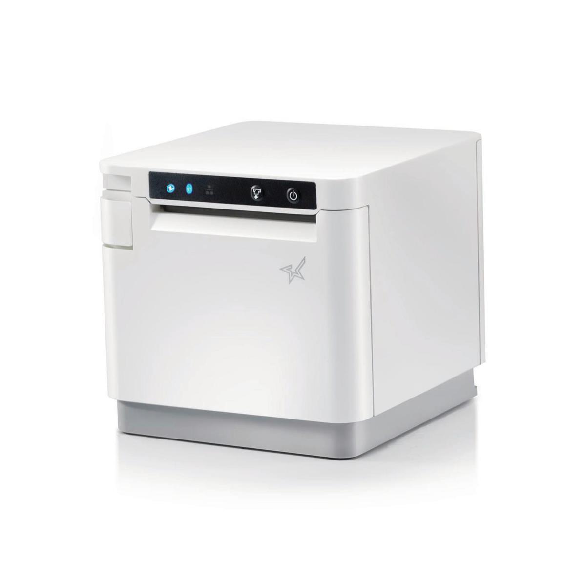 , MCP31CBI WT E+U, Thermal mC-Print3 400mm/s Direct Thermal, 58/80mm paper width,Bluetooth,USB-C with Power Delivery for iOS/Android/Windows, Eth LAN with SteadyLAN,USB-A periph hub,CloudPRNT Next,White Case,EU & UK, 24VDC incl. thumbnail