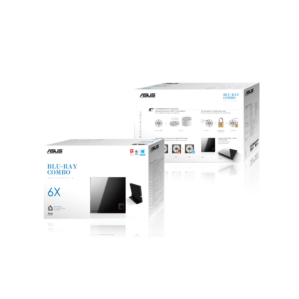 EU Product - Blu-ray Drive Sbc-06d2x-u Black USB2.0 External thumbnail