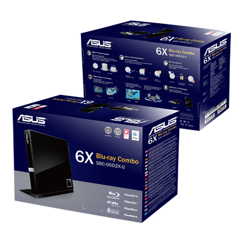 ASUS SBC-06D2X-U optical disc drive Black thumbnail