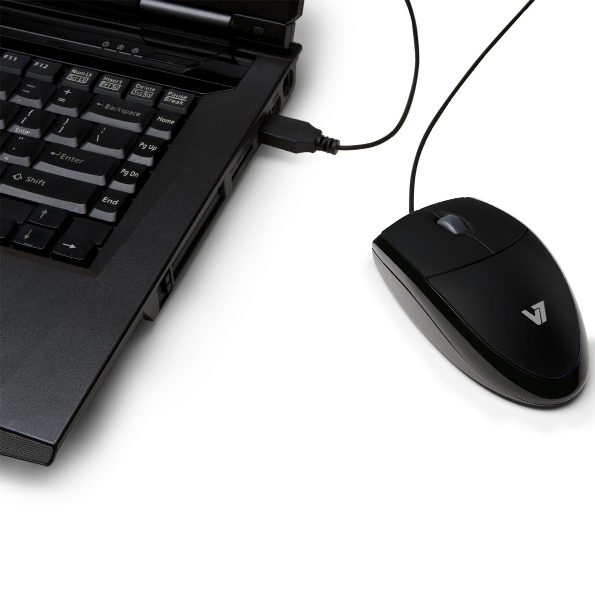 MOUSE OPTICAL ALL BLK USB 3 thumbnail