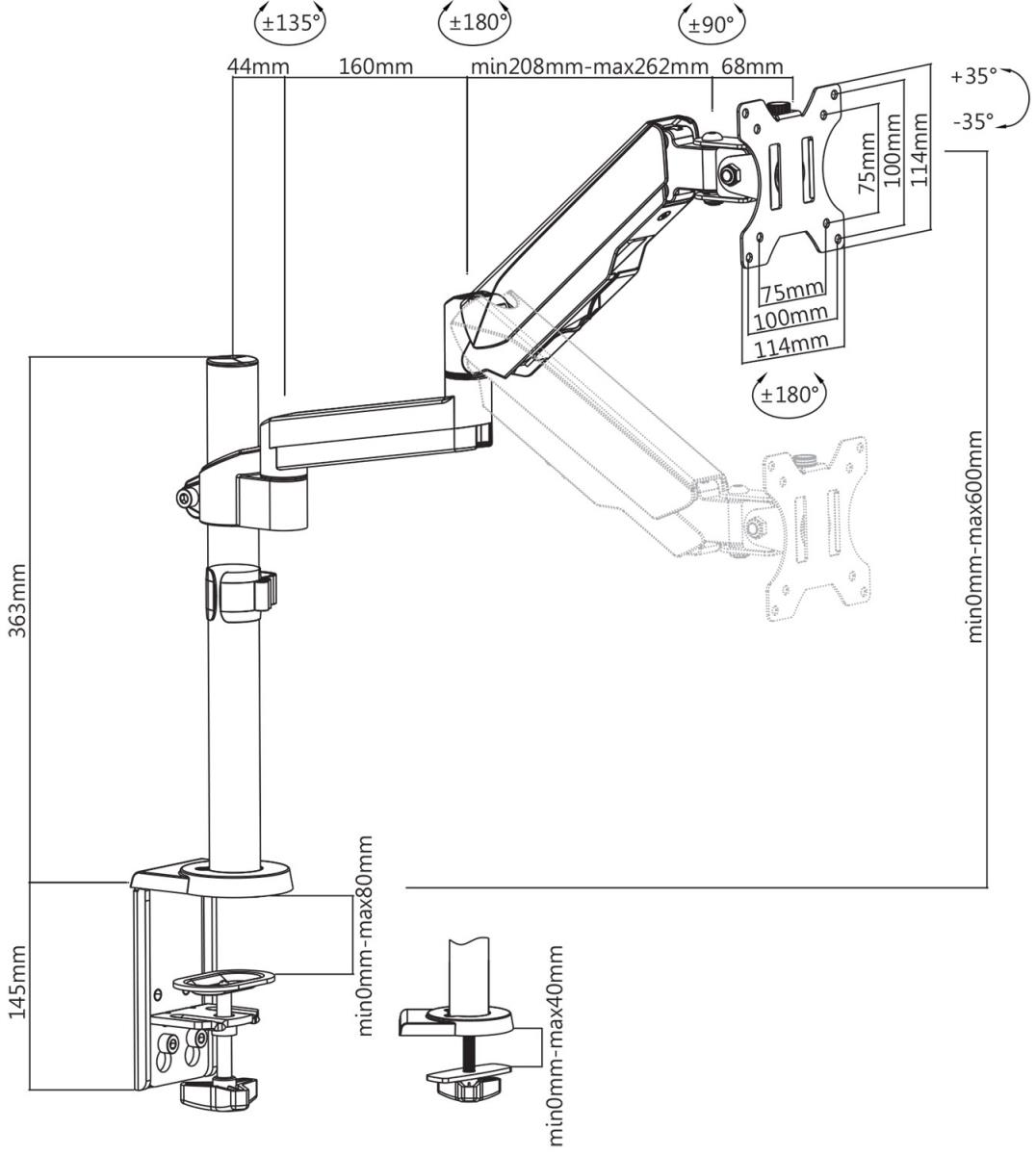 TOUCH ADJUST MONITOR MOUNT thumbnail