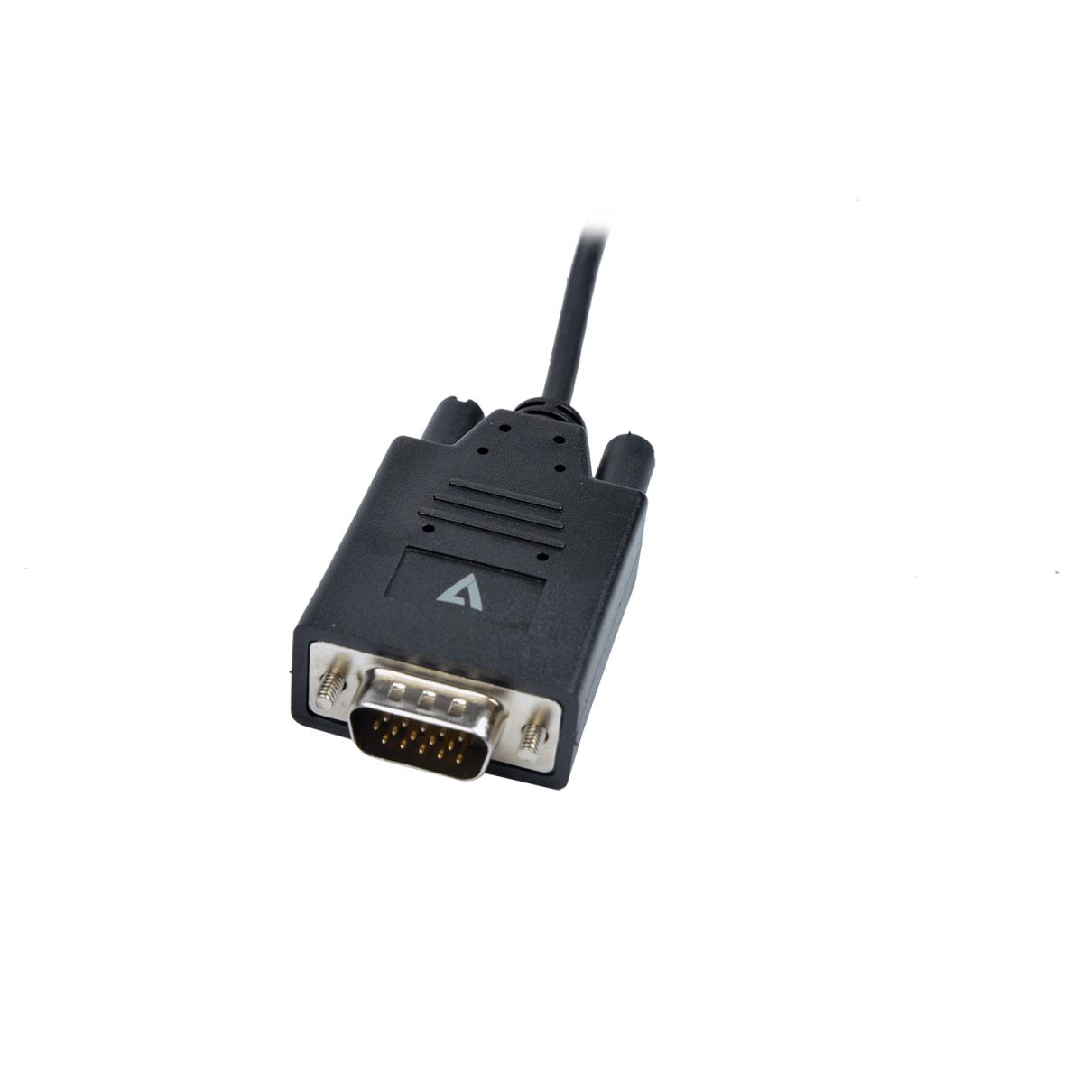 BLACK USB-C TO VGA VIDEO CABLE thumbnail