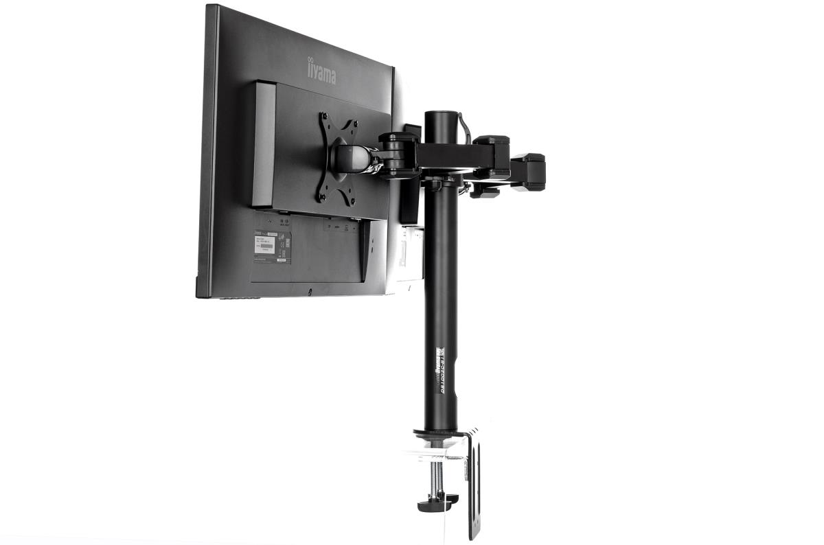 DS1002C-B1 - Mounting kit - adjustable arm - for 2 monitors - black - screen size: 10