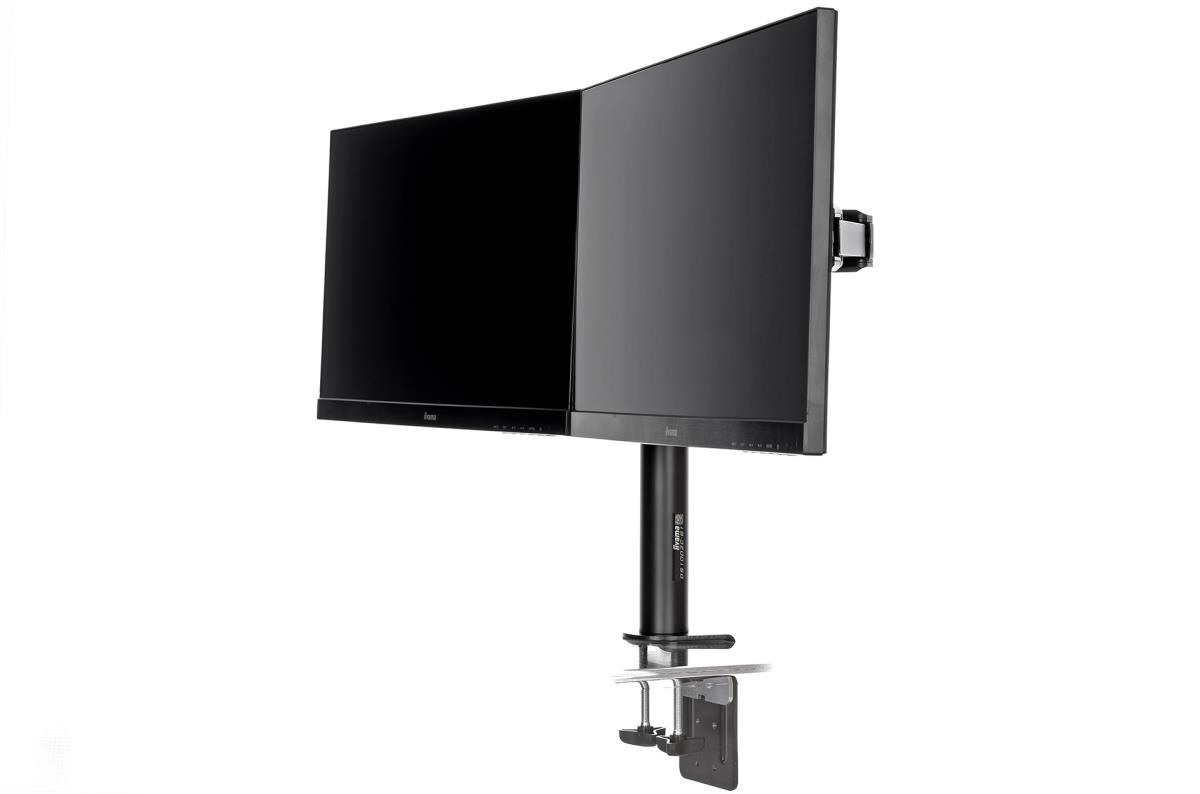 DS1002C-B1 - Mounting kit - adjustable arm - for 2 monitors - black - screen size: 10