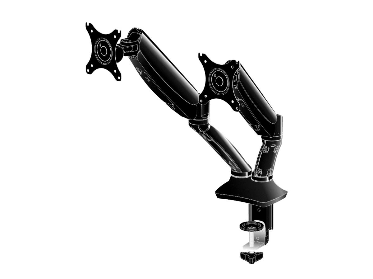DUAL GAS SPRING ARMCLAMP thumbnail