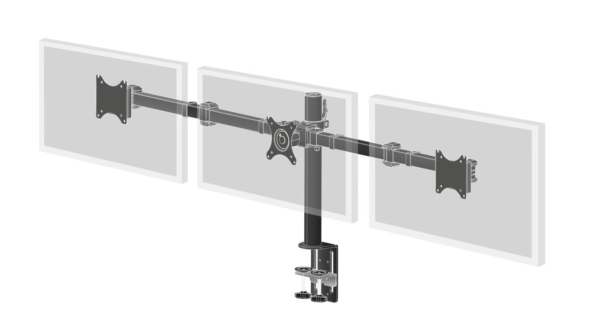 DS1003C-B1 Triple Monitor Mount thumbnail