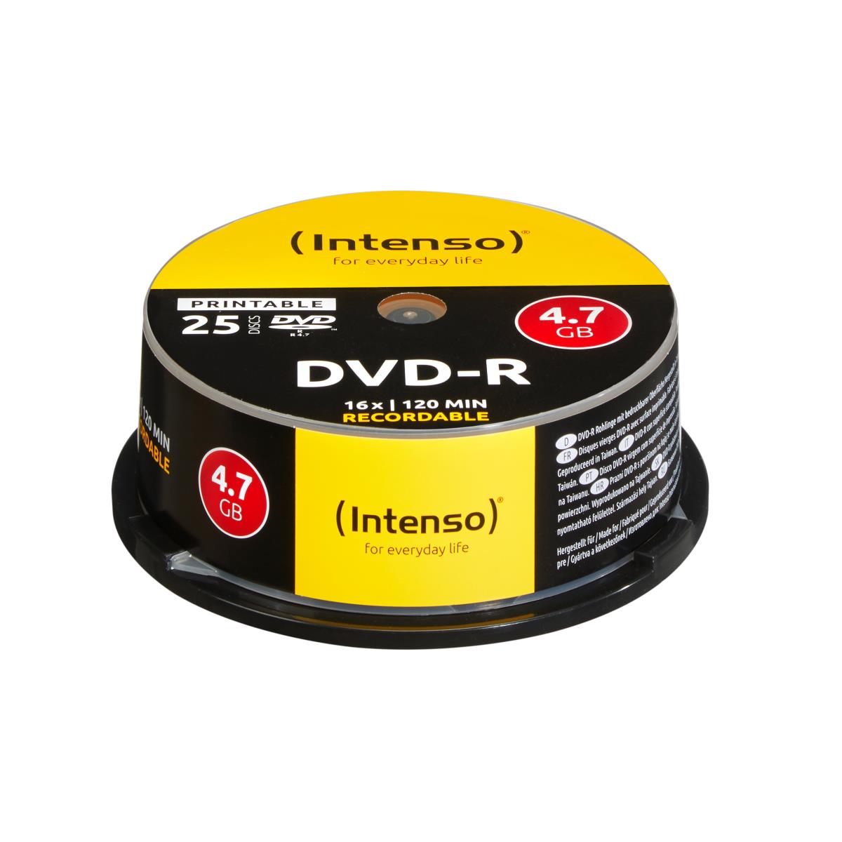 DVD-R 4.7GB, 16x Speed, Printable Cake Box 25 thumbnail