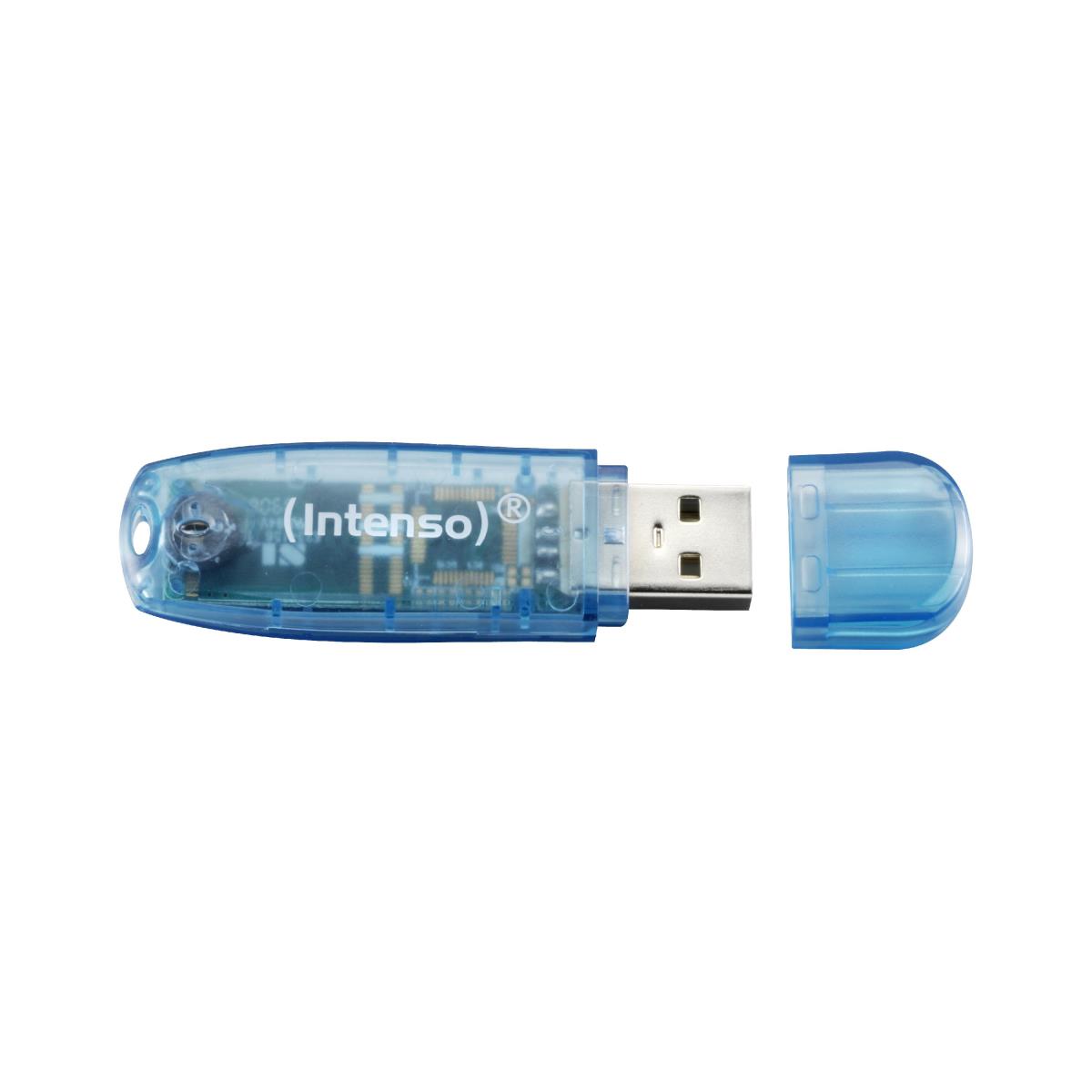 EU Product - USB-Stick  4GB 2.0 version blue thumbnail