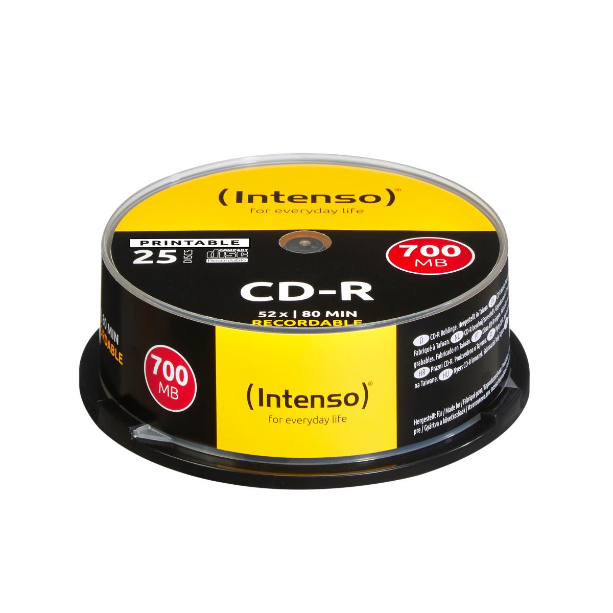 EU Product - CD-R  Intenso 700MB  25pcs Cakebox 