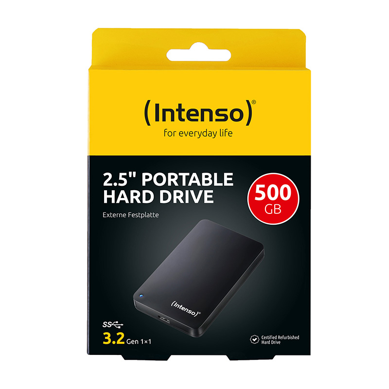 500GB Intenso Memory Case 2.5 inch USB 3.0 Ext HDD thumbnail