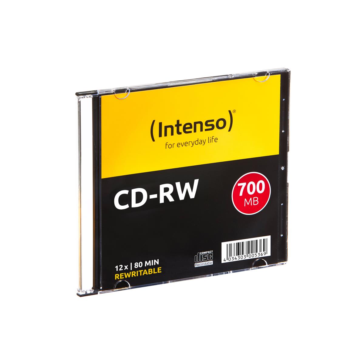 Intenso CD-RW 700MB / 80min, 12x 10 pc(s) thumbnail