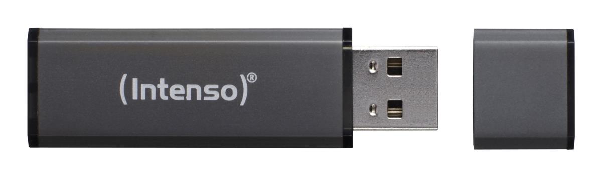 EU Product - USB-Stick  4GB 2.0 ALU Line anthrazit thumbnail