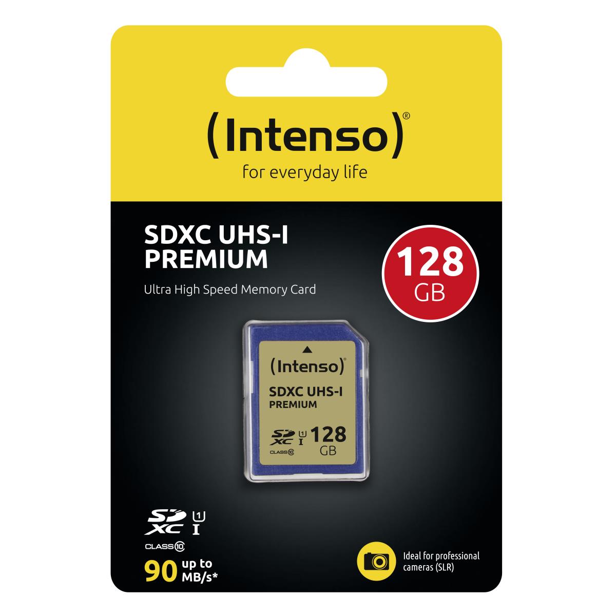 EU Product - SD Card 128GB Intenso SDXC UHS-I Premium thumbnail