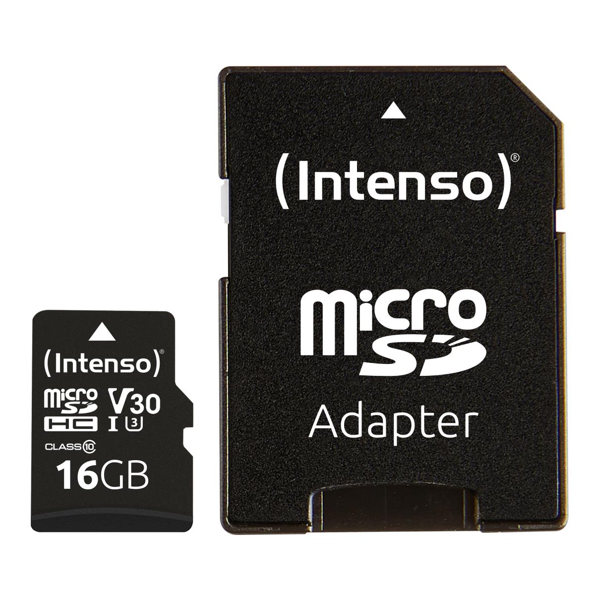 16GB Intenso U3 Pro MicroSD Card thumbnail