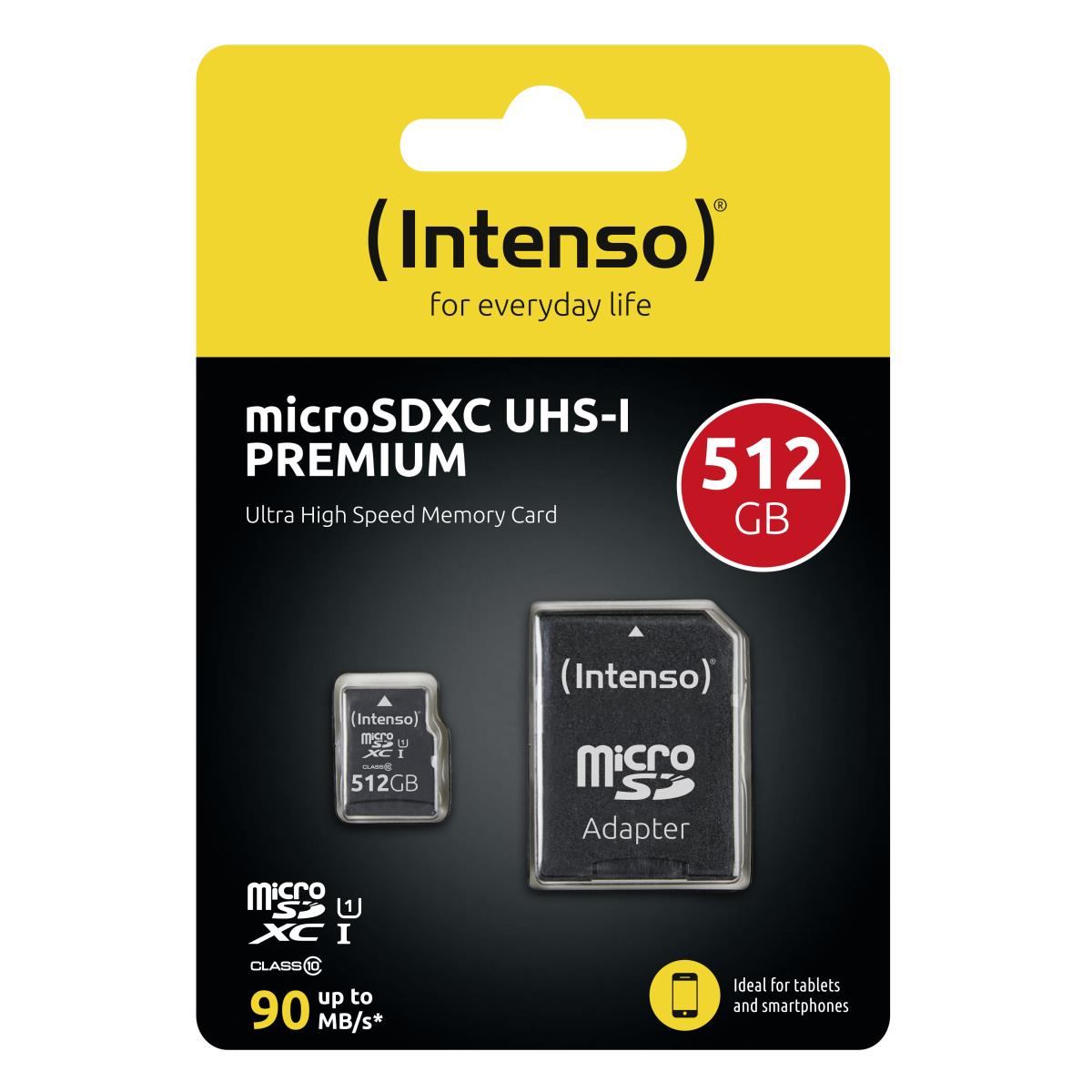 512GB Intenso Premium UHS-1 Micro SD Card + adapter thumbnail