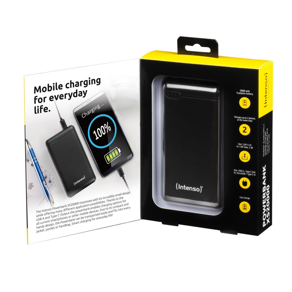 Mobile Charging Station - Powerbank XS2000 Black thumbnail