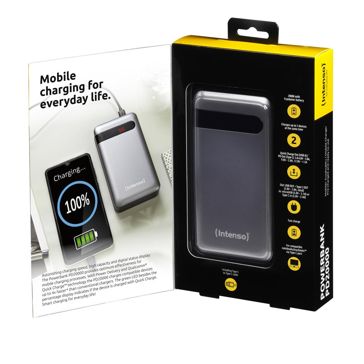 EU Product - Pd20000 Powerbank Power Delivery - Battery - Micro (AAA) thumbnail