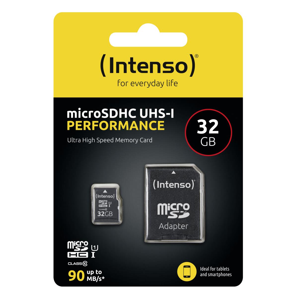 EU Product - SD MicroSD Card 32GB SD-HC UHS-I inkl. SD- Adapter retail thumbnail