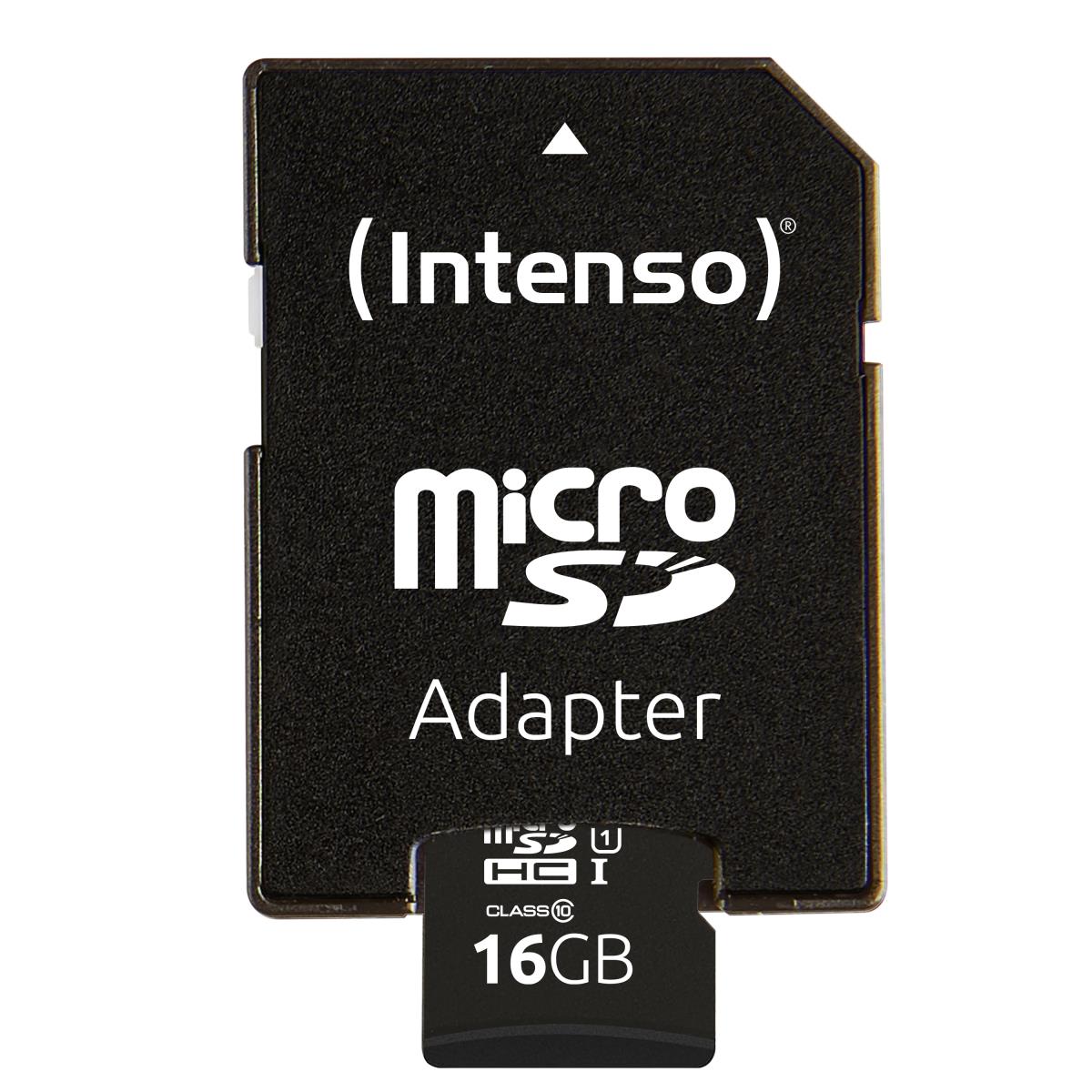 EU Product - SD MicroSD Card 16GB SD-HC UHS-I inkl. SD- Adapter retail thumbnail