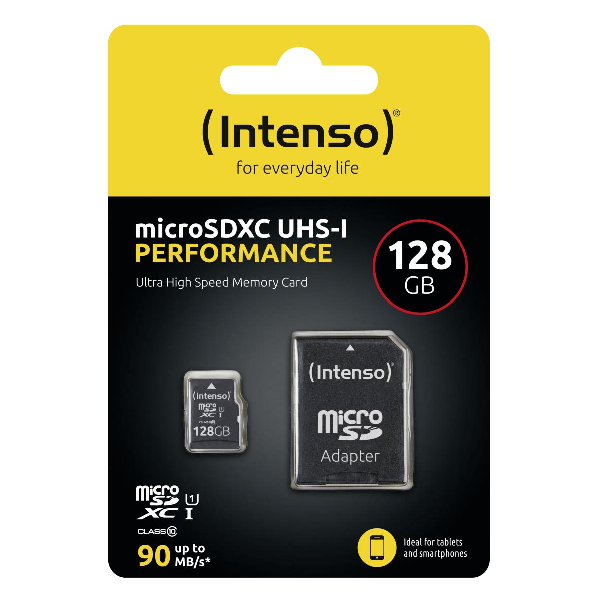 EU Product - SD MicroSD Card 128GB SD-HC UHS-I inkl. SD- Adapter retail thumbnail