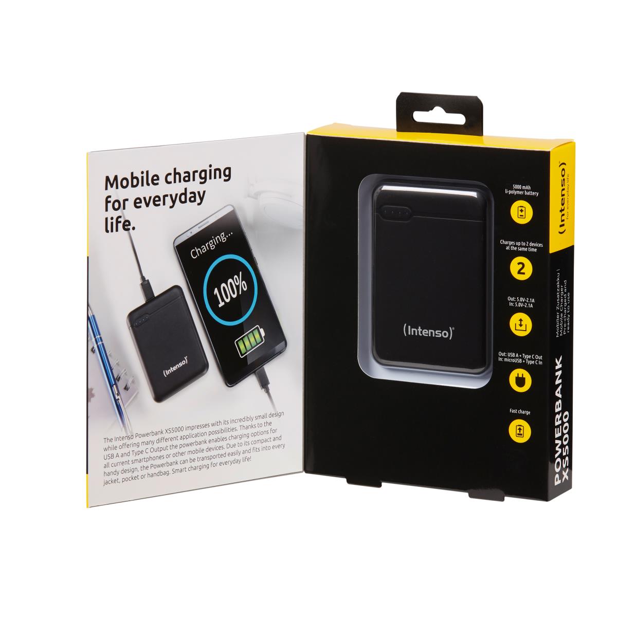 Powerbank XS5000 5000 mAh Black thumbnail