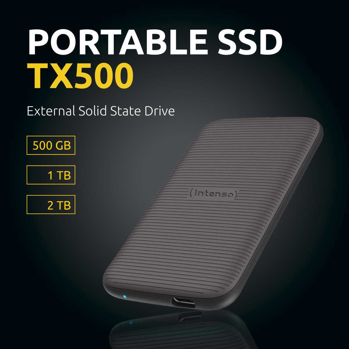 EU Product - TX500 - SSD - 2 TB - extern (tragbar) - USB 3.2 Gen 2x1 (USB-C Steckverb... thumbnail