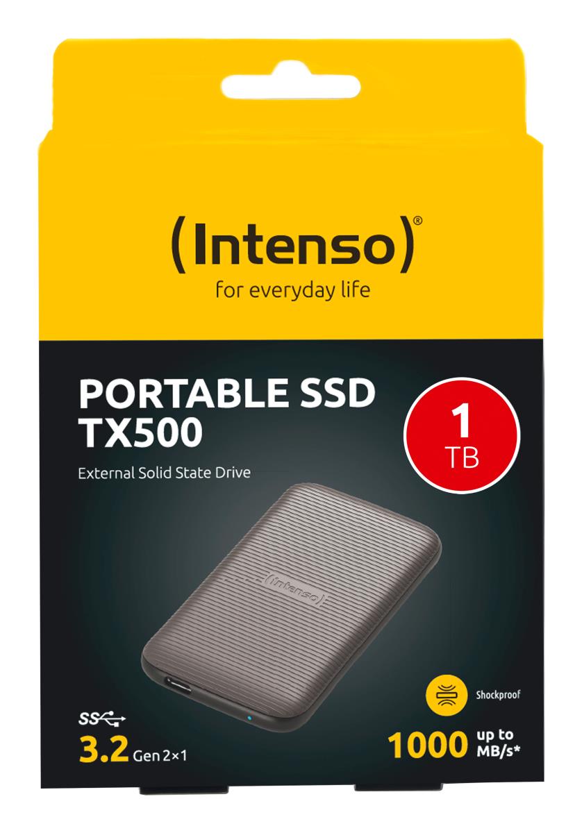 EU Product - TX500 - SSD - 1 TB - extern (tragbar) - USB 3.2 Gen 2x1 (USB-C Steckverb... - USB 3.2 Gen.1x1 thumbnail