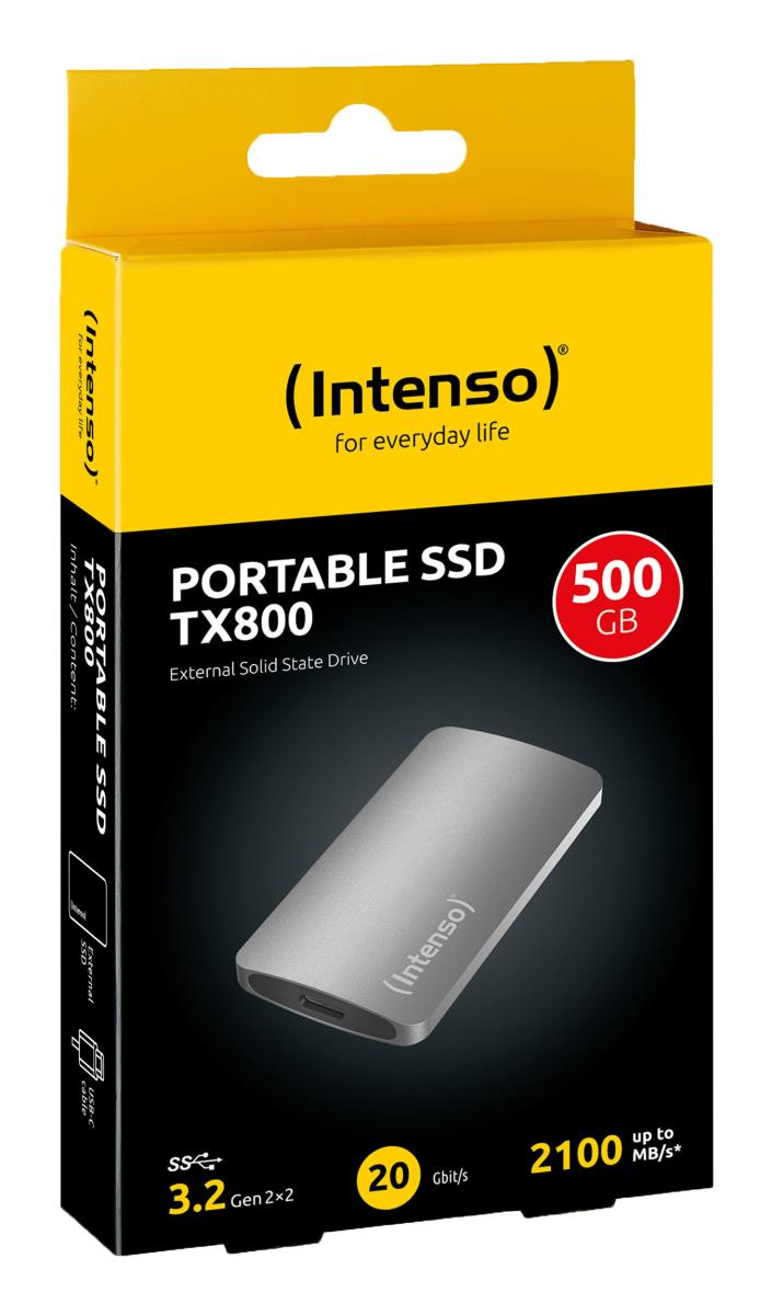 EU Product - TX800 - SSD - 500 GB - extern (tragbar) - USB 3.2 Gen 2x2 (USB-C Steckve... thumbnail