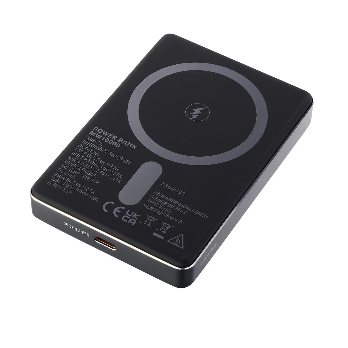 EU Product - Magnetic Wireless Power Bank 10000 mAh Grey USB-C thumbnail