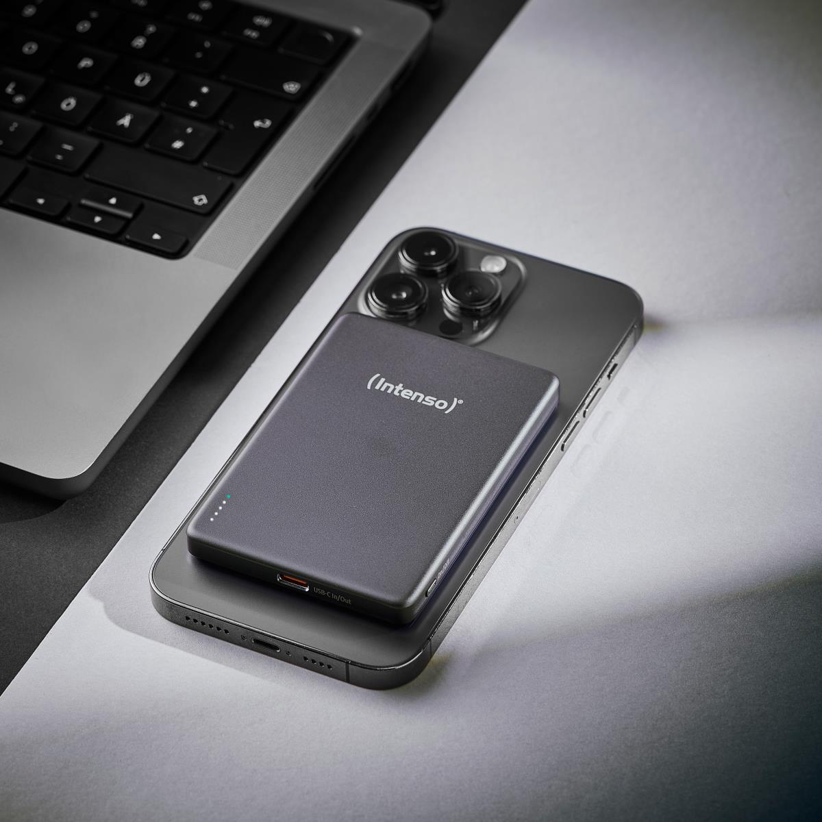 EU Product - Magnetic Wireless Power Bank 5000 mAh Grey USB-C thumbnail