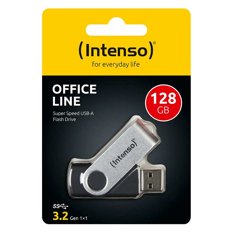 EU Product - USB Stick Office Line 128GB USB 3.2 GEN 1X1 silber thumbnail