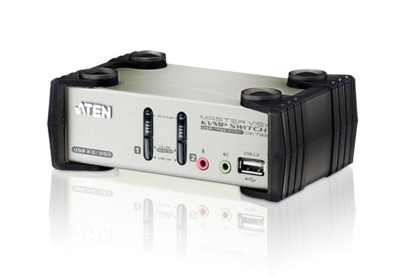 MasterView CS1732B KVMP Switch - KVM / audio / USB switch - 2 x KVM / audio / USB - 1 local user - desktop thumbnail