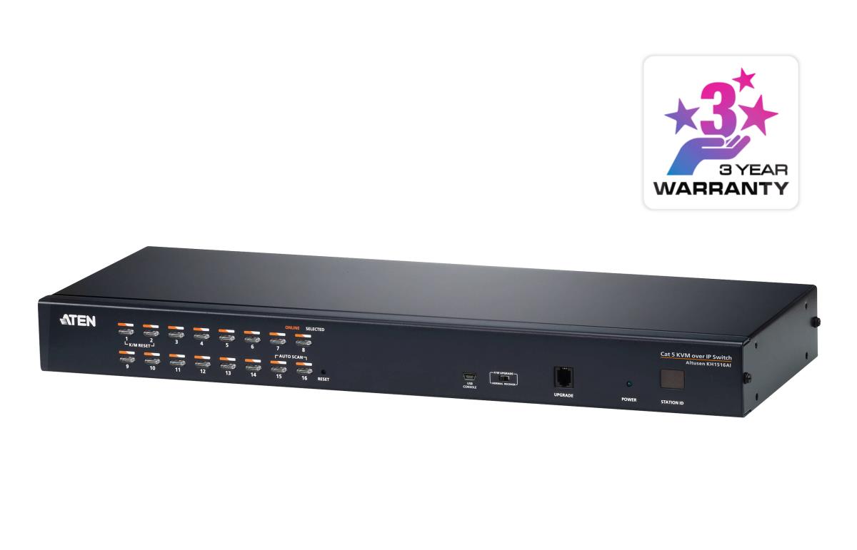 ALTUSEN KH1516AI - KVM switch - 16 x KVM port(s) - rack-mountable thumbnail